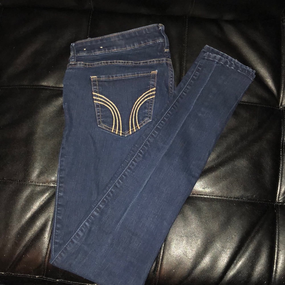Blue Hollister Jeans.